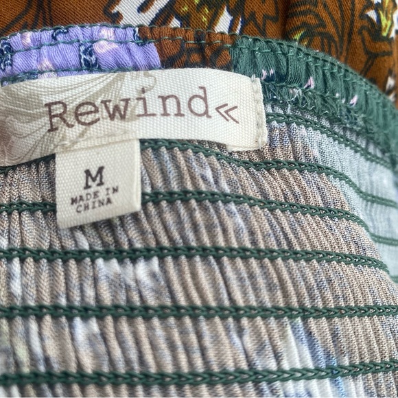 Patchwork Spaghetti Strap Midi Dress Whimsigoth Artsy 90s Boho Ethereal Size M - Picture 11 of 14